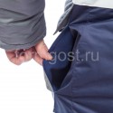 Утепленный флисом карман Приобрести спецодежду Костюм "Ангара" утепленный с брюками, серый + синий
