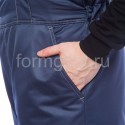 Карманы боковые с косым входом Костюм "Ангара" утепленный с брюками, серый + синий - спецодежда ФОРМГОСТ