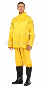 Костюм влагозащитный (нейлон), желт.