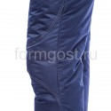 Брюки "Люкс" утепл. со спинк. на брет., т. син. купить оптом