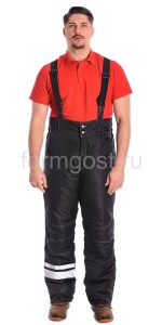 Брюки "Люкс" утепл., черн.