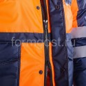 Костюм "Дорожник" утепл., оранж. фл. + син. купить оптом