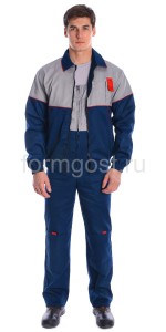 Куртка "ФормгостМегаполис" укороченная, сер. + син.