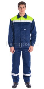 Костюм "ФормгостЭксперт Люкс" с бр., син.+желт.