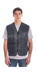 Жилет "Мастер" (тк. сетка), т.сер.