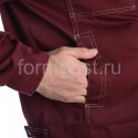 Костюм "Орбита" с п/к, бордо + сер. от производителя