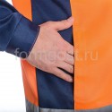 Костюм "Дорожник Люкс" с п/к, оранж. фл. + син. купить оптом