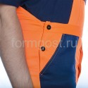 Костюм "Дорожник Люкс" с п/к, оранж. фл. + син. заказать в ФОРМГОСТ