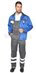 Костюм "Имидж" с п/к, вас. + т. сер.