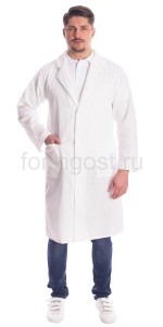 Халат мужской (тк. бязь), бел.
