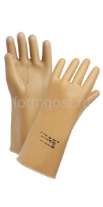 Перчатки диэл. (штанцованные)