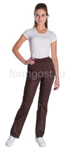 Брюки "Модельные" жен., коричн.