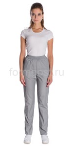 Брюки "Модельные" жен., св. сер.