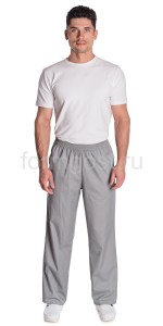 Брюки "Модельные" муж., св. сер.