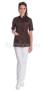 Блуза "Элит" мед. жен., коричн.