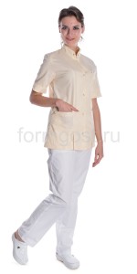 Блуза "Элит" мед. жен., крем.