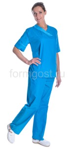 Костюм "Вита" жен., т. голуб. + голуб.