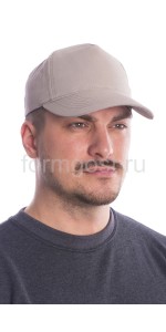 Бейсболка серая