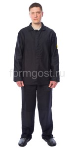 Костюм рабочий (тк. молескин), черн.