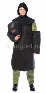 Подшлемник спилковый с пелериной