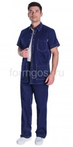 Блуза "Элит-спорт" мед. муж., син.