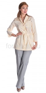 Блуза "Виктория" мед. жен., крем.