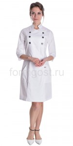 Халат "Габриэль" мед. жен., бел. + черн.