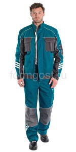 Костюм "Спец Люкс" с бр., мор. вол. + т. сер.