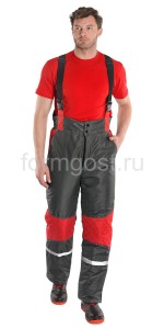 Костюм "Вираж Люкс" утепл. с бр., син. + зел.