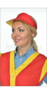 Козырек "Солнышко" красн.+желт.