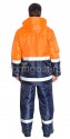 Куртка "Трасса" утепленная, оранжевый флюоресцентный + синий от производителя
