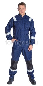 Полукомбинезон "ФормгостЭксперт Ус", т. син вид спереди