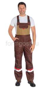 Полукомбинезон "Флагман", беж. + коричн.