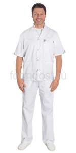 Брюки "Модельные" муж., бел.