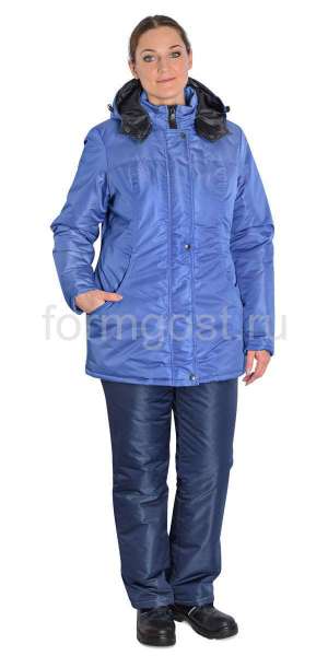 Куртка "ФормгостМегаполис" утепленная женская, васильковый