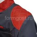 Костюм "ФОРМГОСТ" с бр., сер. + черн. + красн. заказать в ФОРМГОСТ