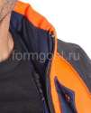 Куртка "Трасса" утепленная, оранжевый флюоресцентный + синий купить с доставкой