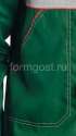 Костюм "ФормгостМегаполис Люкс" с п/к, зел. + сер. Купить в Москве Костюм "ФормгостМегаполис Люкс" с полукомбинезоном, зелёный + светло-серый