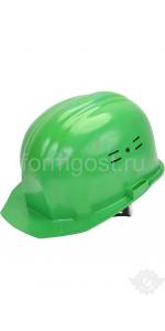 Каска "Люкс" строит. с храповым механизмом зелен.