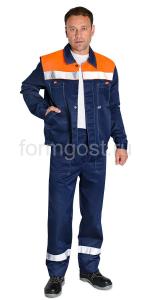 Куртка "ФормгостЭксперт Люкс" син. + оранж. ук.