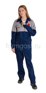 Куртка "ФормгостМегаполис" женский, сер. + син.