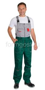Полукомбинезон "ФормгостМегаполис Люкс", зел. + св. сер.