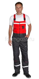 Полукомбинезон "ФормгостМегаполис Люкс", т. сер. + красн.