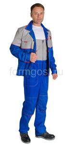 Костюм "ФормгостМегаполис Люкс" с п/к, вас. + св. сер.