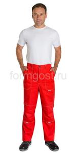 Брюки "ФормгостМегаполис Люкс", красн.