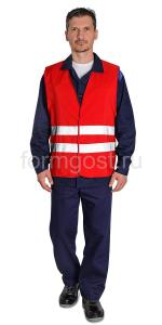Жилет "Габарит" (2 кл. защ.), красн.
