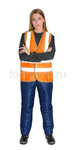 Жилет сигнальный ТИП-1Э оранжевый с карманами