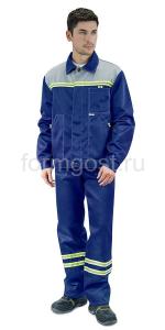 Костюм "Полет Ультра" с п/к, син. + сер.