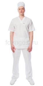 Костюм пекаря/повара (тк. бязь), белый