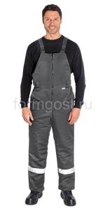 Полукомбинезон "Труд М" утепл., т.серый